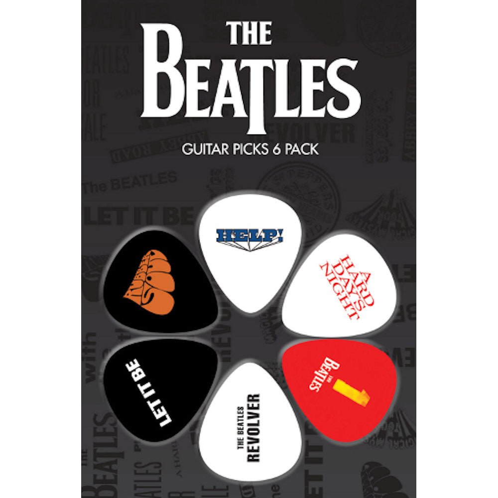 THE BEATLES ビートルズ (結成 65周年 ) - ビートルズ・アルバムシリーズ 6枚セット / ギターピック - PGS